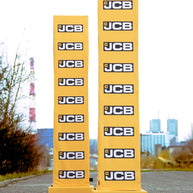 Leuchtsäule mit Logodruck