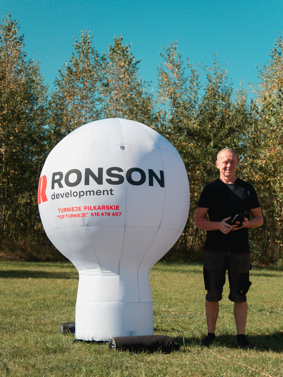 Standballon mit Werbedruck