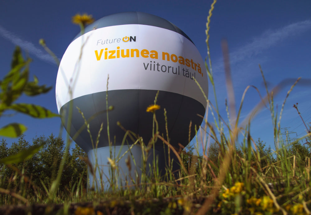 Standballon mit Werbedruck
