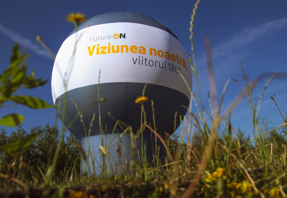 Standballon mit Werbedruck