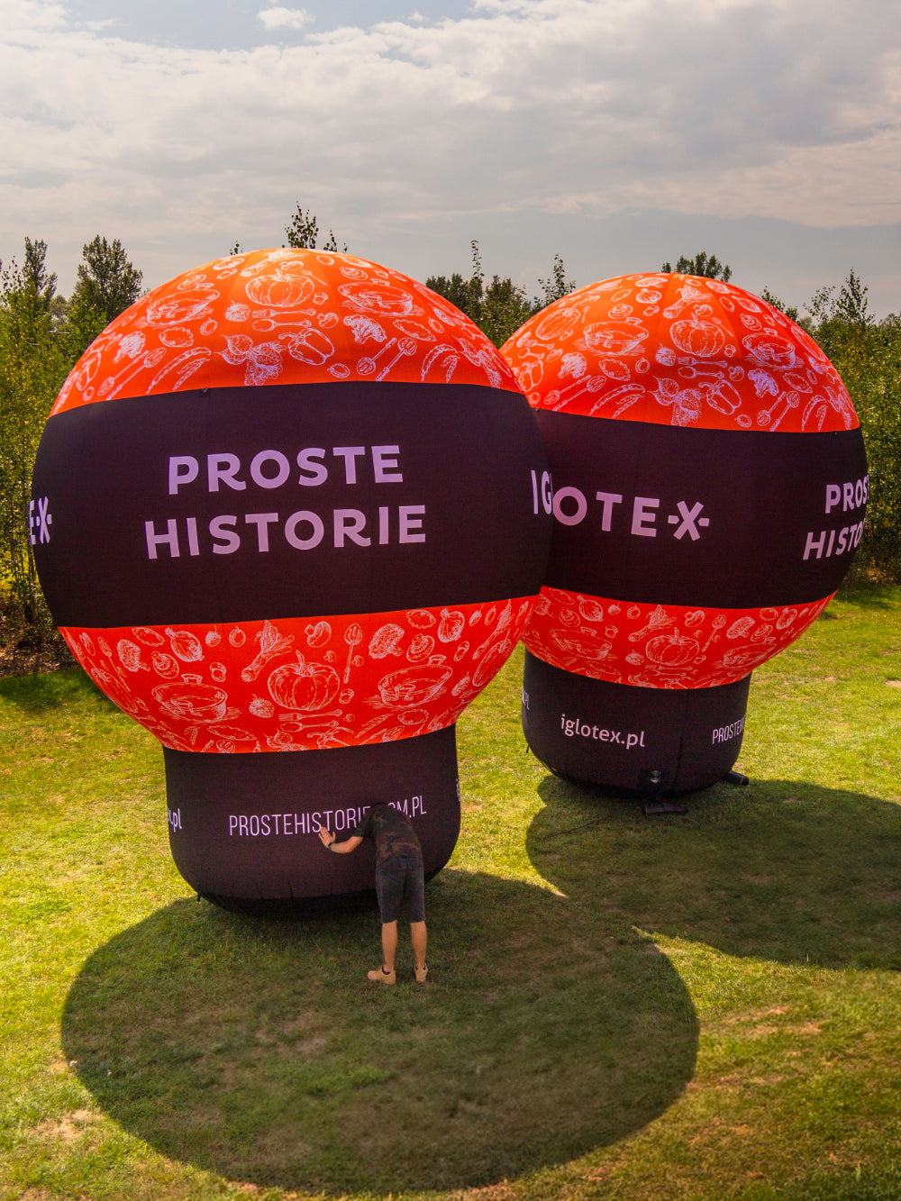 Standballon mit Werbedruck