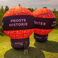 Standballon mit Werbedruck