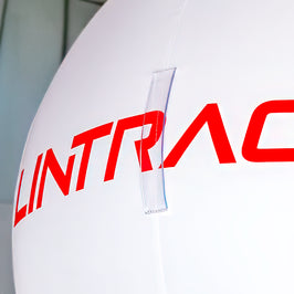Werbekugel mit Logo Detail
