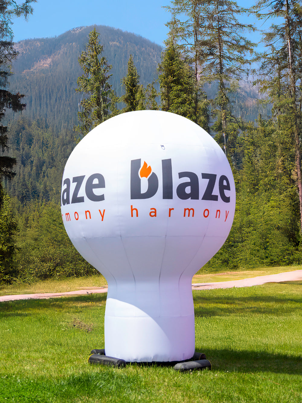 Standballon mit Werbedruck