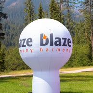Standballon mit Werbedruck