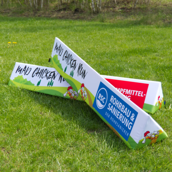 Bordocampo pubblicitario per centro fitness