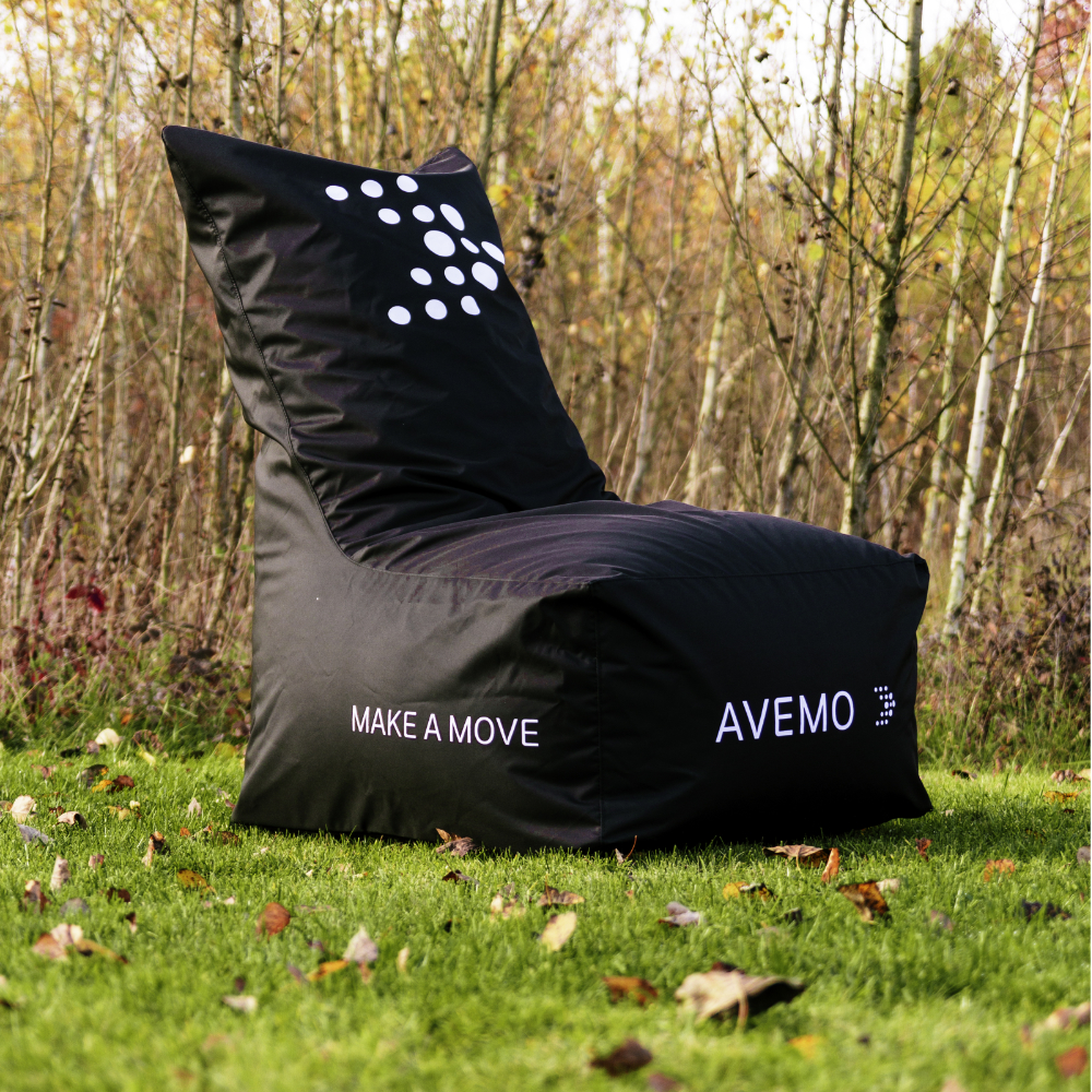 Logo bedruckter Sitzsack Sessel