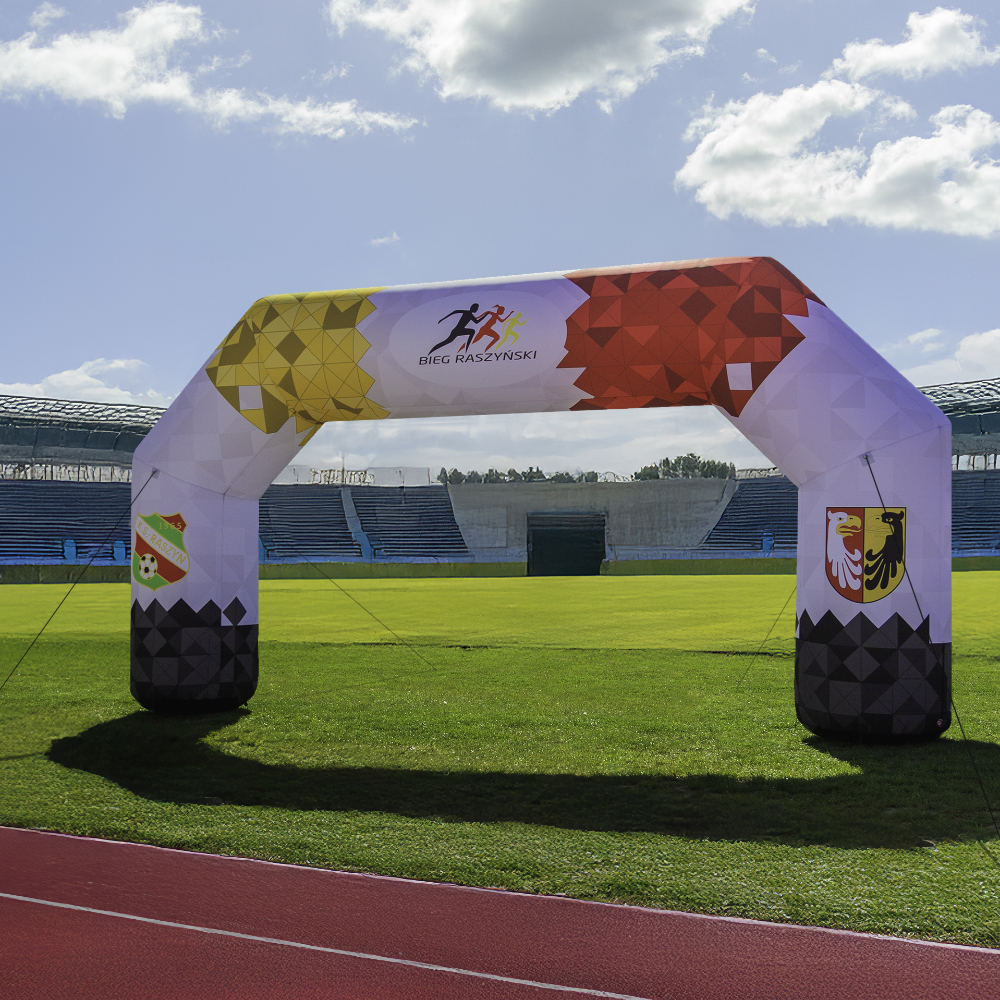 Torbogen aufblasbar mit Dauergebläse 8x4m