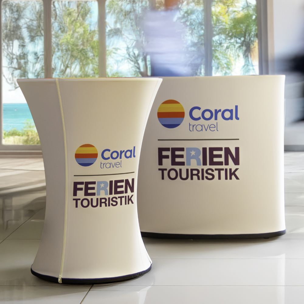 Tavolo e desk gonfiabili personalizzati