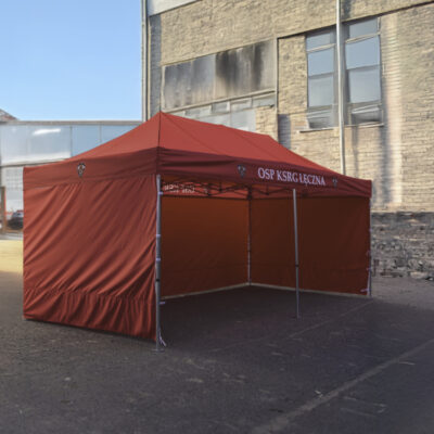Faltpavillon 3x6 mit bedrucktem Logo