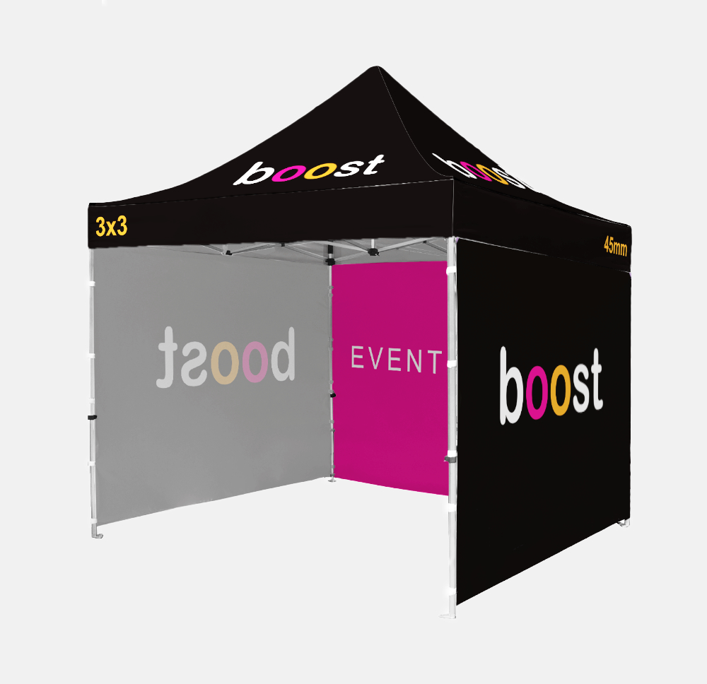Gazebo 3x3 m con logo