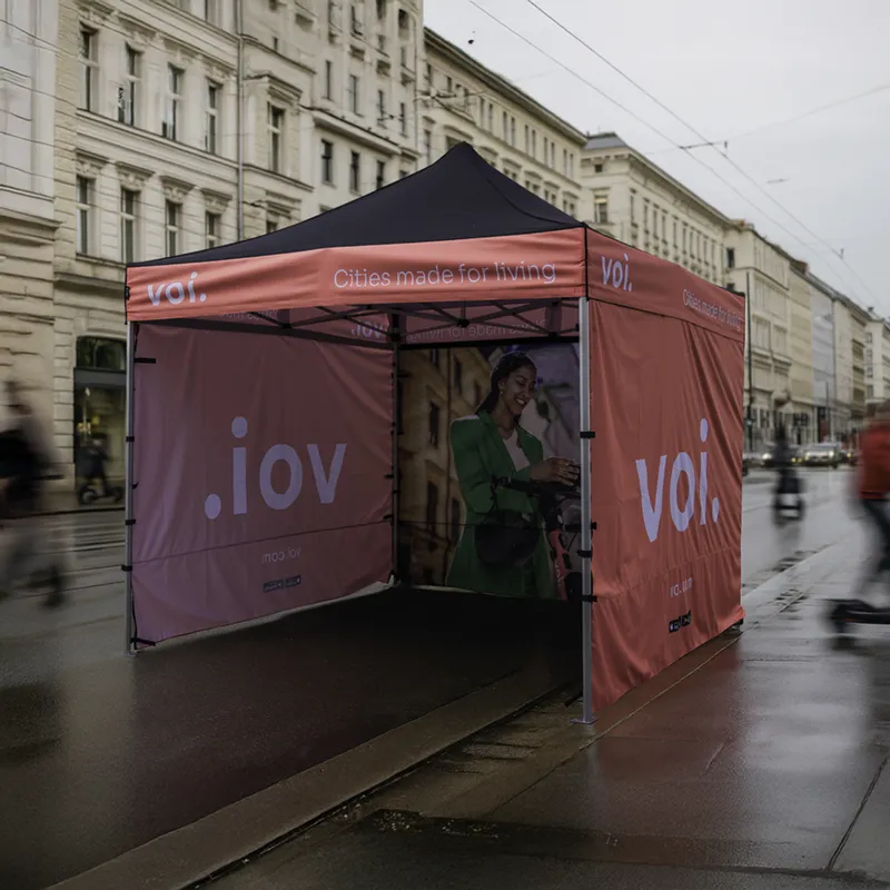 Falzelt 3x3 Voi mit Fotowand