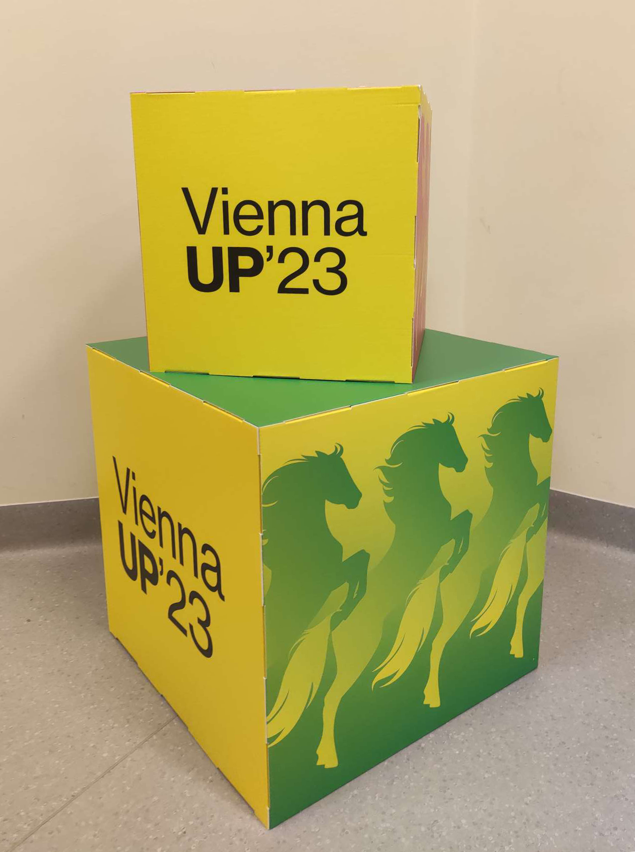 Cubo in cartone pubblicita 31x31 e 45x45